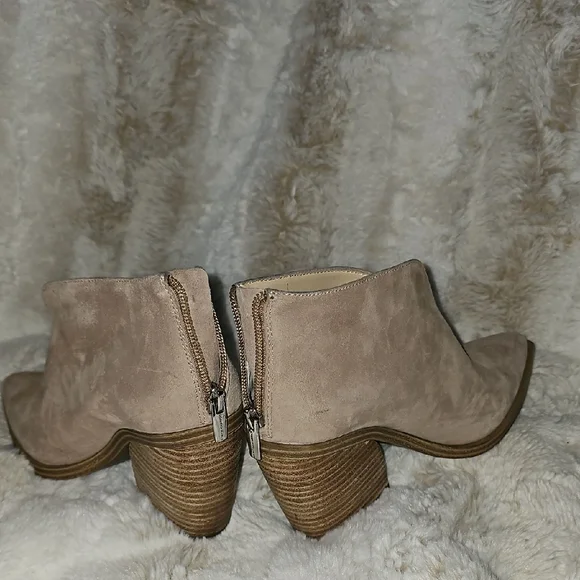 Vince Camuto Taupe Ankle Booties - Picture 2 of 3
